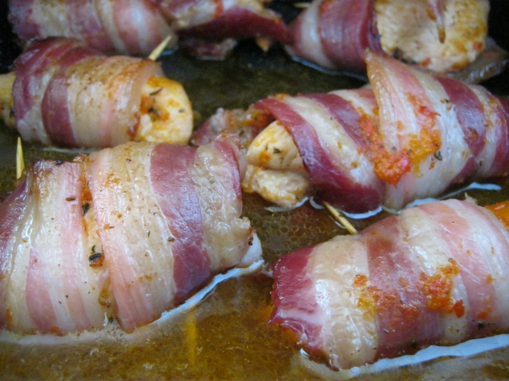 Piept de pui în piept de porc