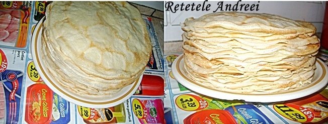 Clatite cu dulceata de caise