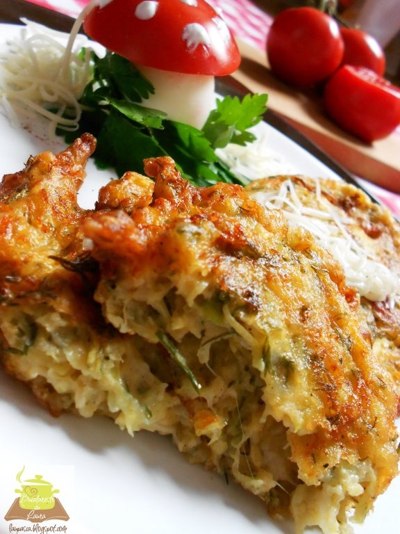 Snitele din dovlecei cu cascaval si marar