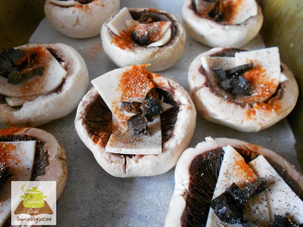 Ciuperci umplute - aperitiv rapid