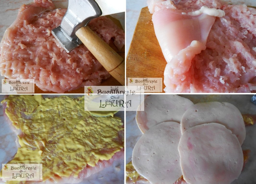 Rulada de pui cu branza