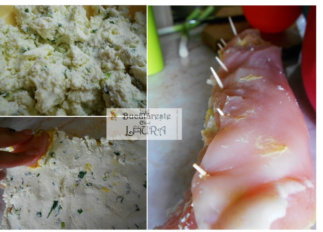 Rulada de pui cu branza