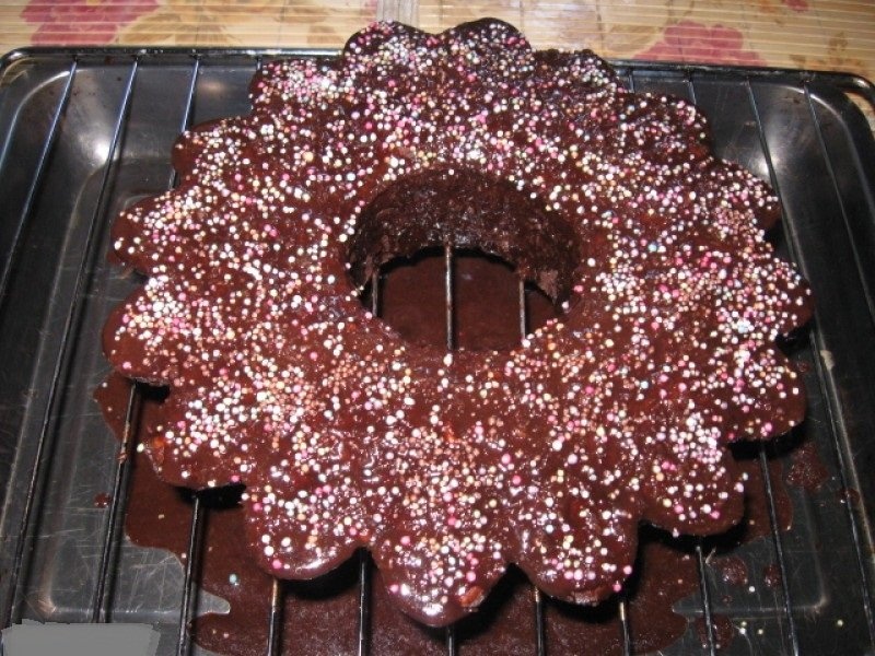 Tort Trufa la rece cu glazura de ciocolata