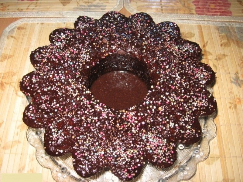 Tort Trufa la rece cu glazura de ciocolata