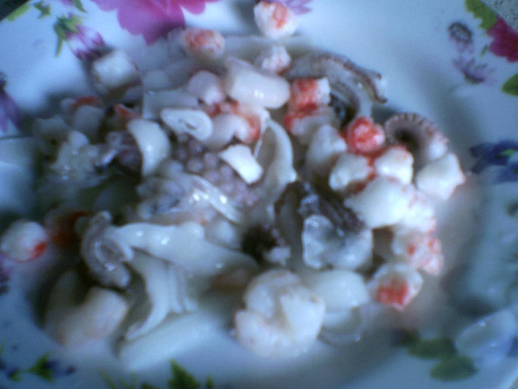 Fructe de mare cu orez si legume