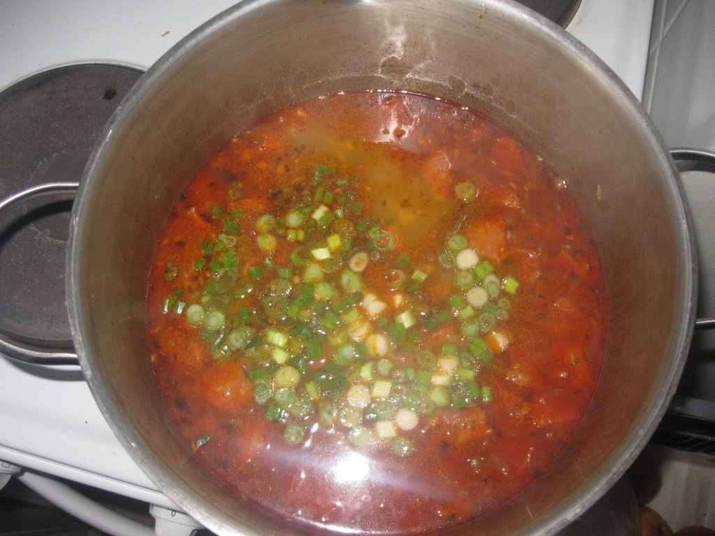 Sopa de lentilhas com chourico (Supa de linte  cu carnat)