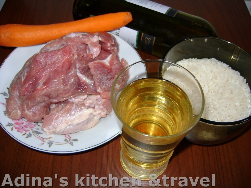 Risotto cu carne de porc