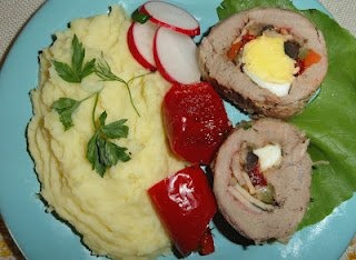 Rulada de porc si legume