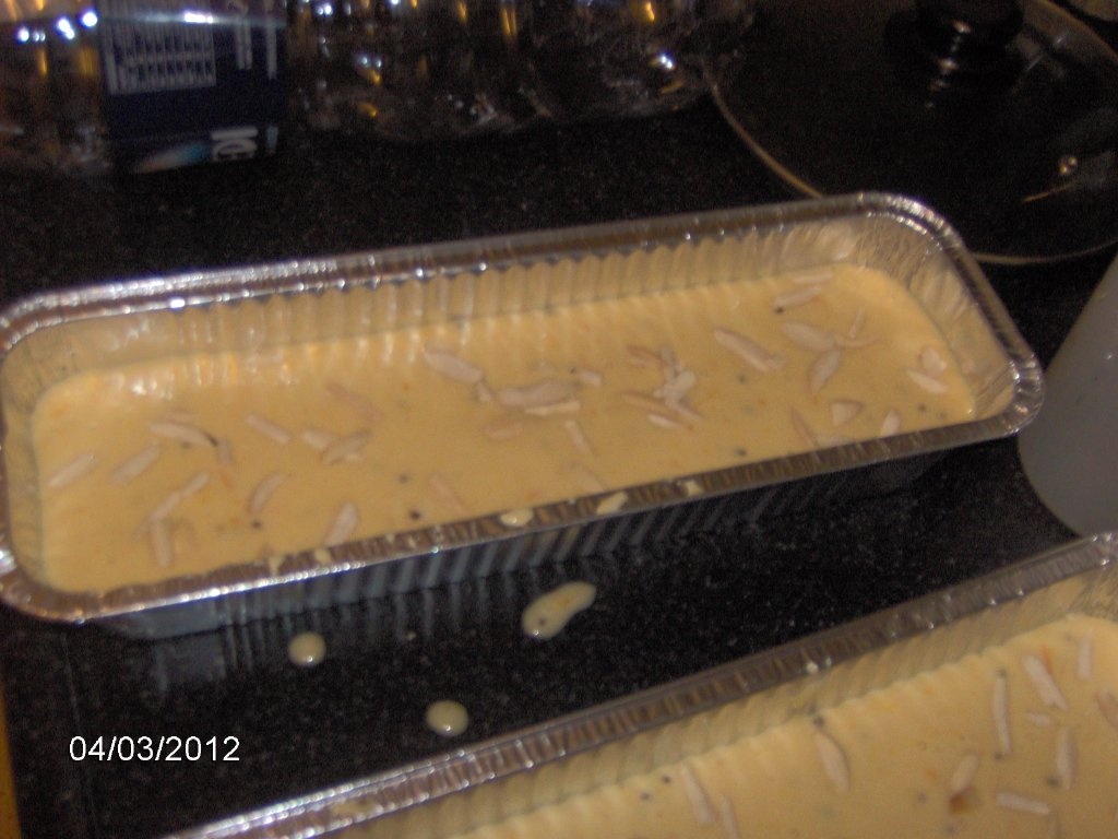 Chec cu portocala si fulgi de cocos