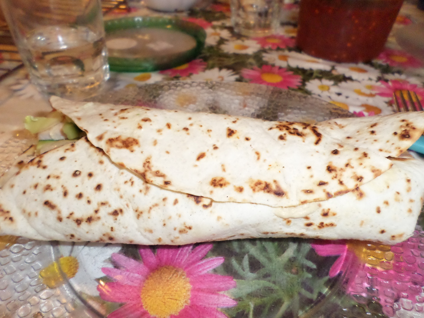 Lipie umpluta cu carne macinata