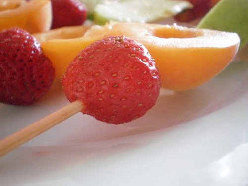 Desert light de vara-frigarui de fructe