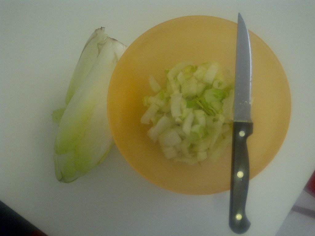 Salata andive cu branza si prosciutto