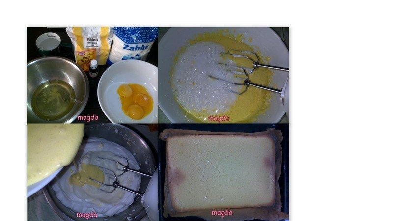 Prajitura fina cu foi de napolitana