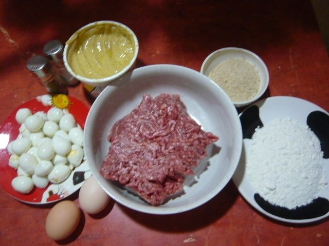 Chiftele cu oua de prepelite