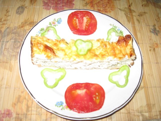 Budinca de clatite cu branza la cuptor