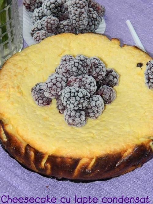 Cheesecake cu lapte condensat