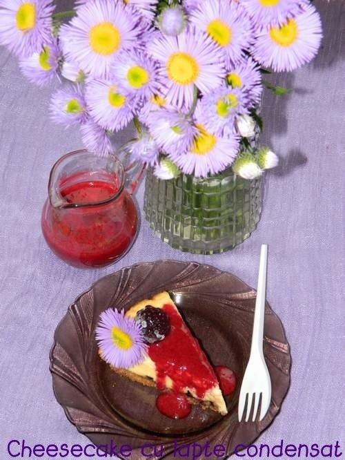 Cheesecake cu lapte condensat