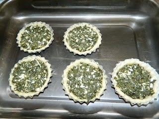 Mini Tarte cu spanac