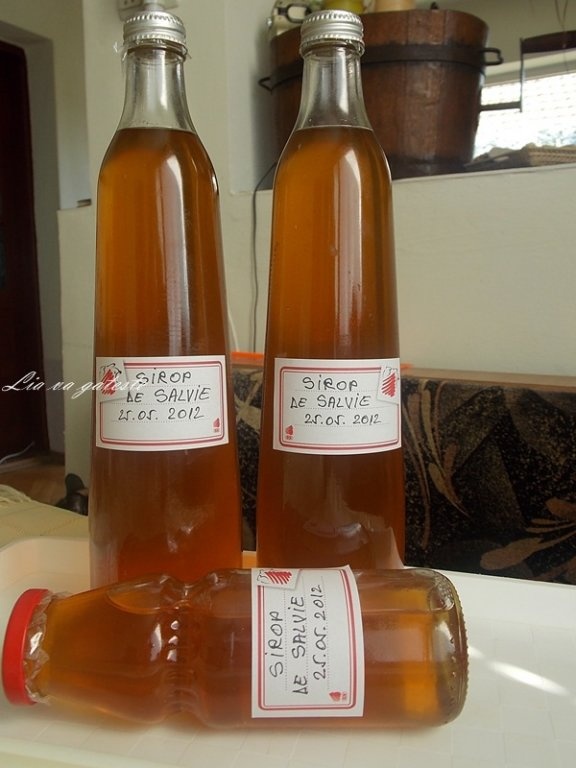 Sirop natural de salvie