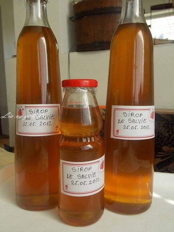 Sirop natural de salvie