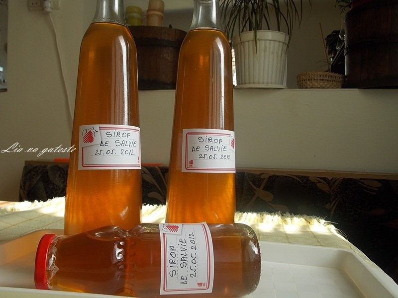 Sirop natural de salvie