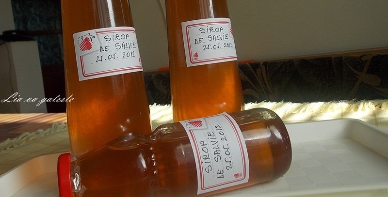 Sirop natural de salvie