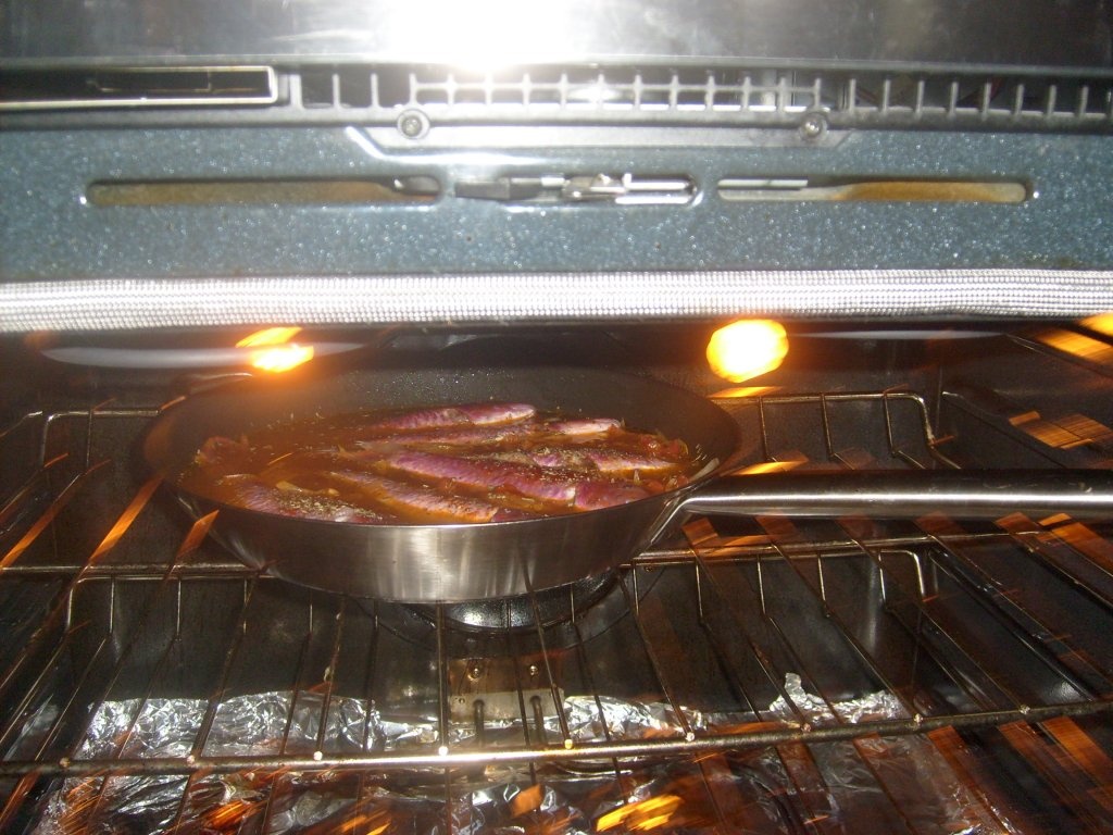 Evantai de peste  la cuptor