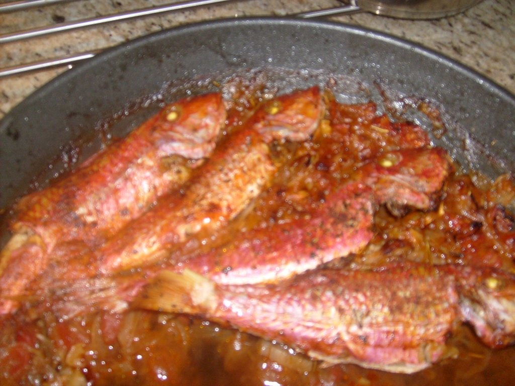 Evantai de peste  la cuptor