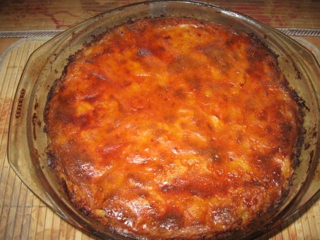 Musaca cu carne si piure de cartofi