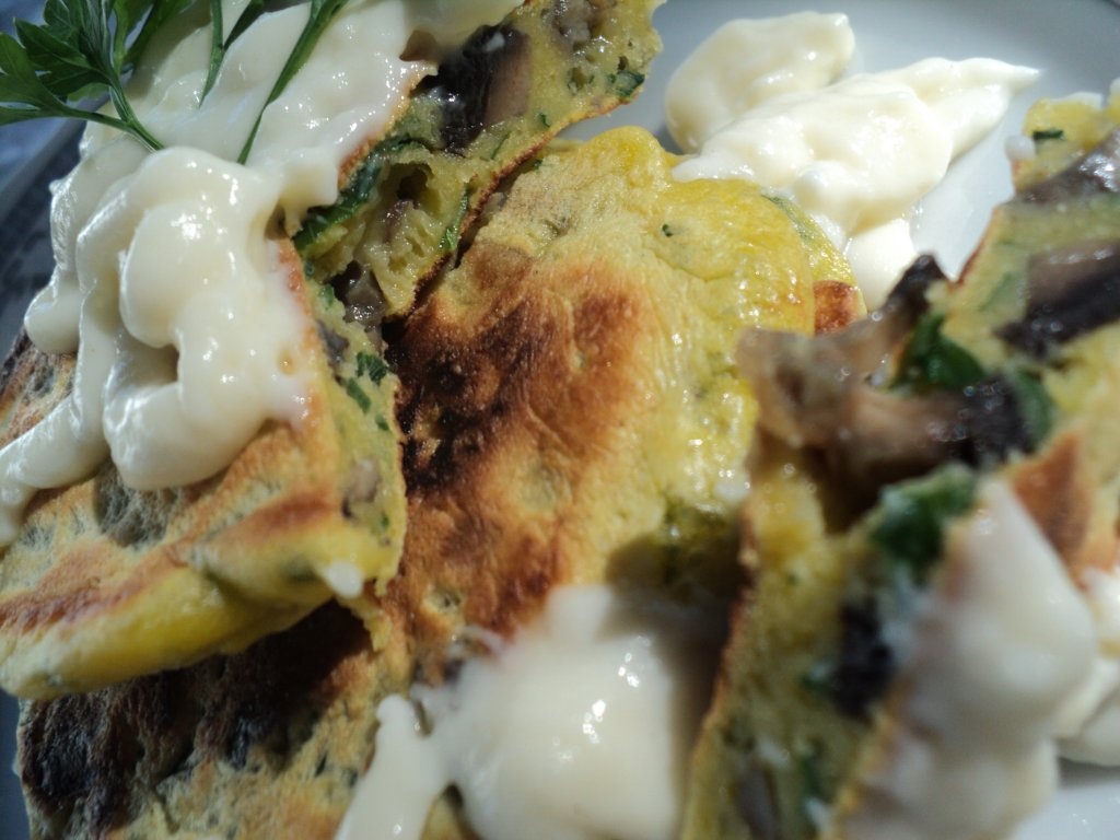 Pancakes cu ciuperci