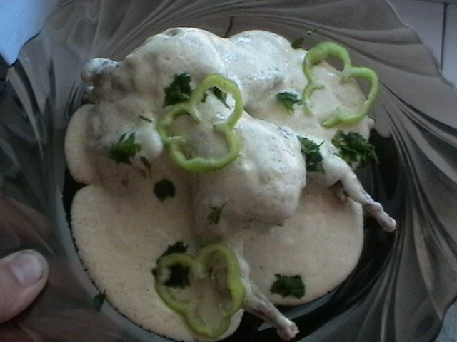 Prepelite cu smantana