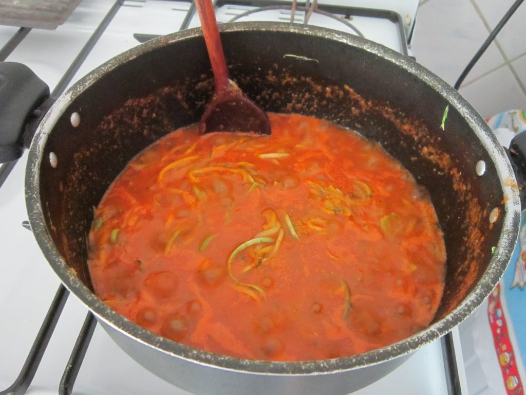 "Spaghete" de dovlecei
