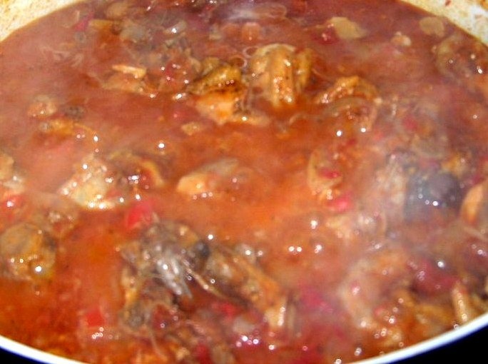 Tocanita sudista de pui