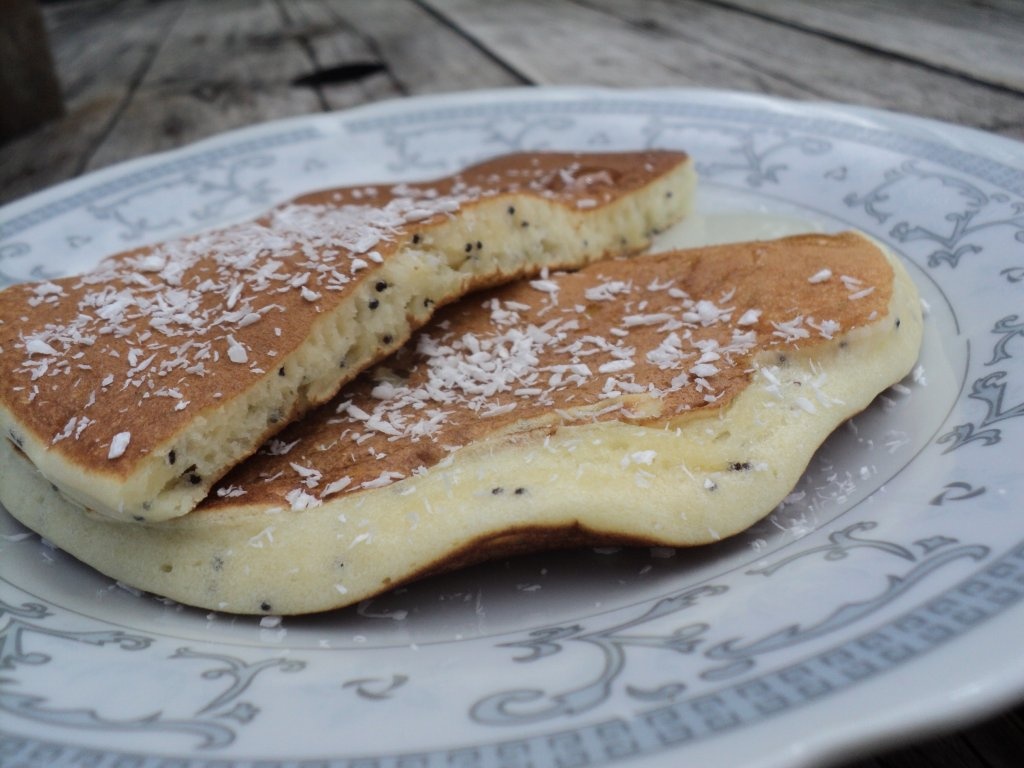 Pancakes cu miere și mac