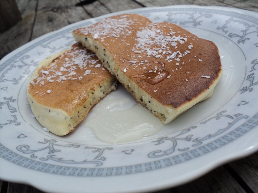 Pancakes cu miere și mac