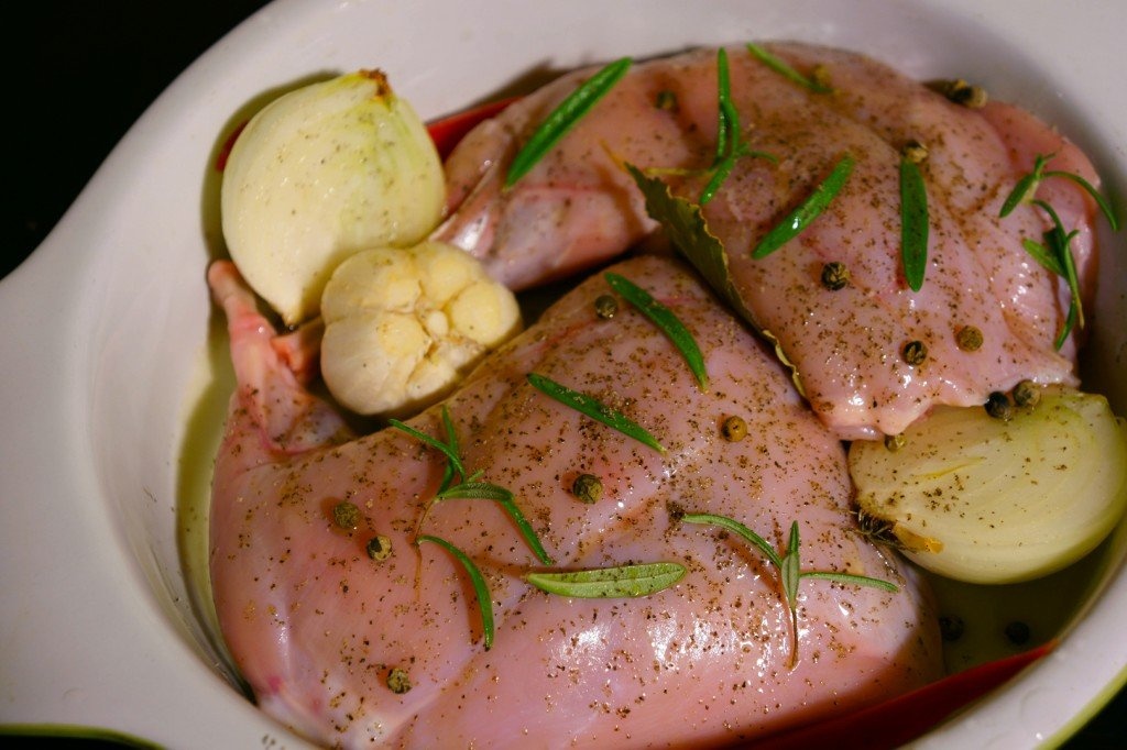 Iepure toscan cu rozmarin