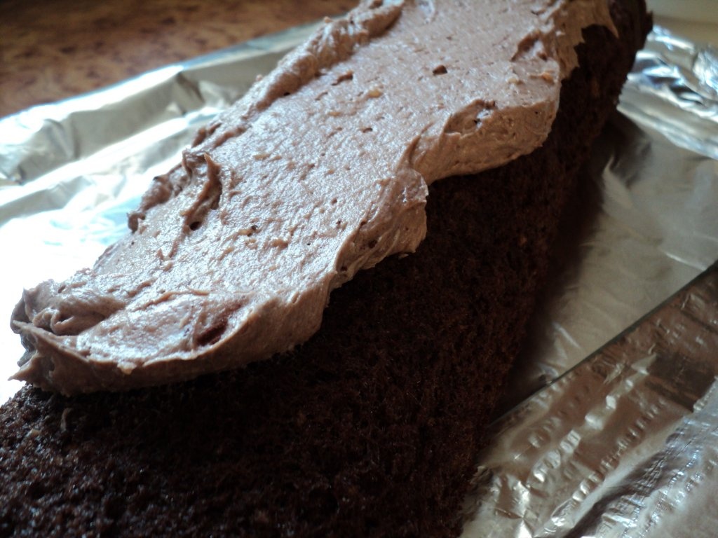 Ruladă cu banane (buturugă)