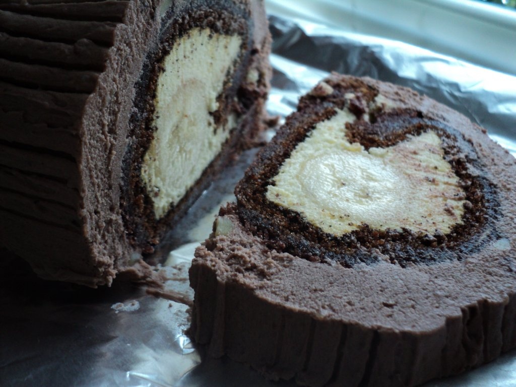 Ruladă cu banane (buturugă)