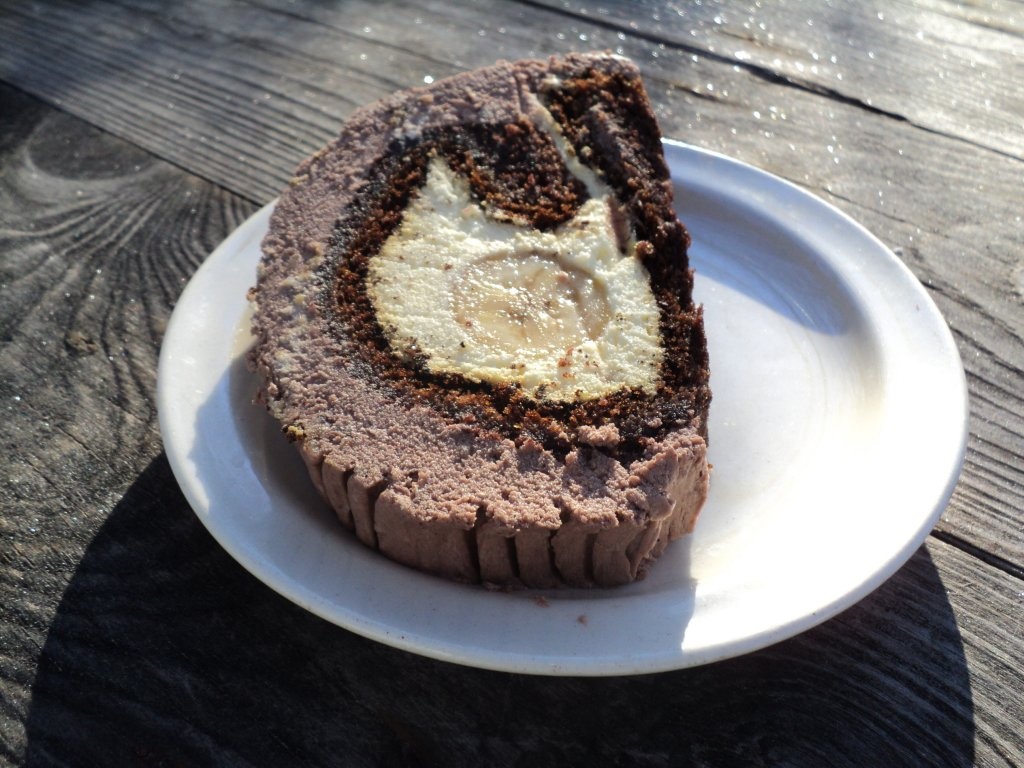 Ruladă cu banane (buturugă)