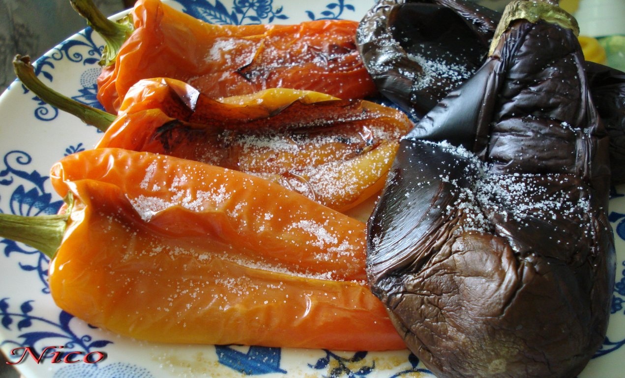 Zacusca de vinete cu ciuperci de padure