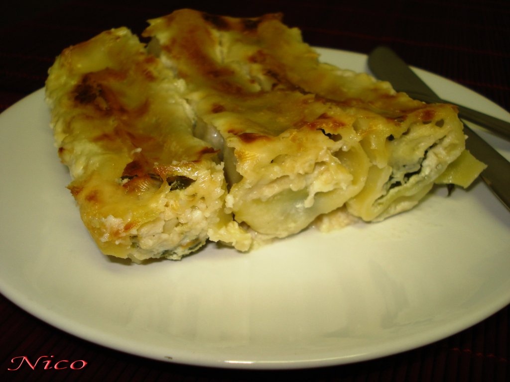 Canneloni cu ricota si spanac