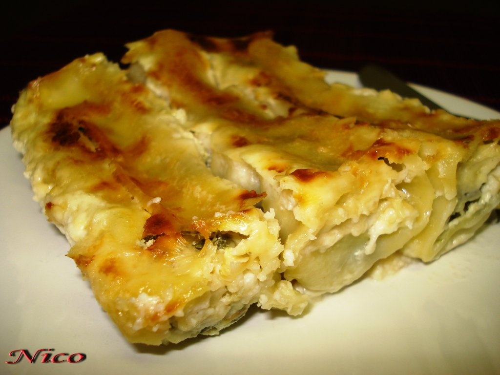 Canneloni cu ricota si spanac