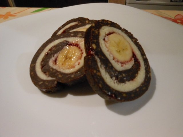 Spirale de biscuiti cu banane