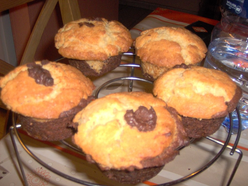 Muffins alb negru
