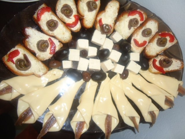 Platouri cu branza si peste