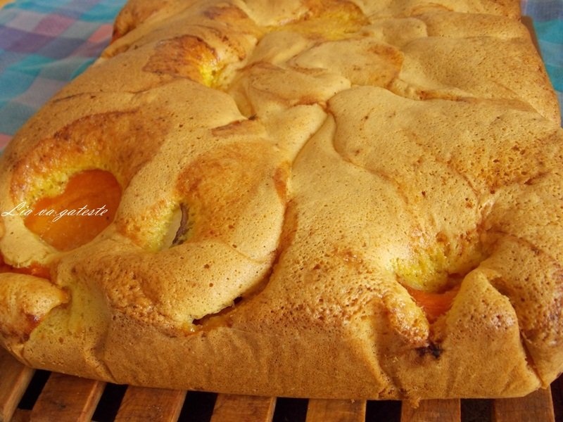 Prajitura cu nectarine si caise