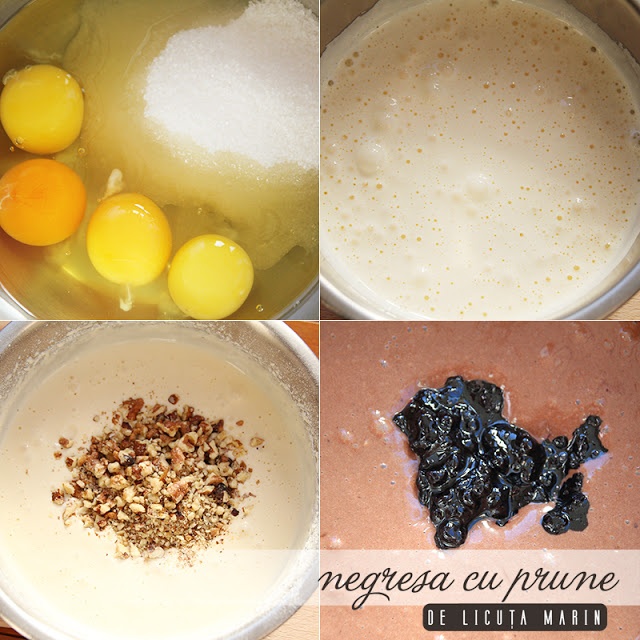 Negresa cu prune. Reteta simpla, rapida si delicioasa