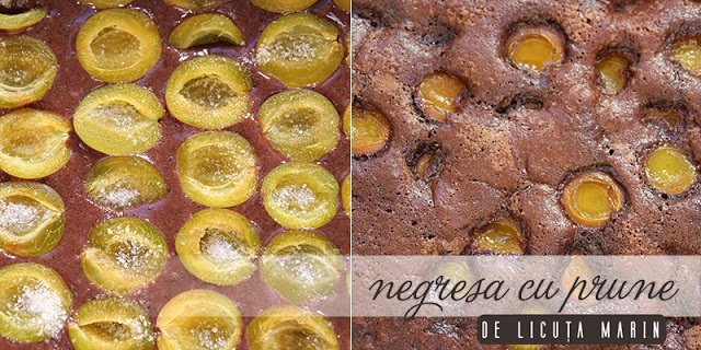 Negresa cu prune. Reteta simpla, rapida si delicioasa