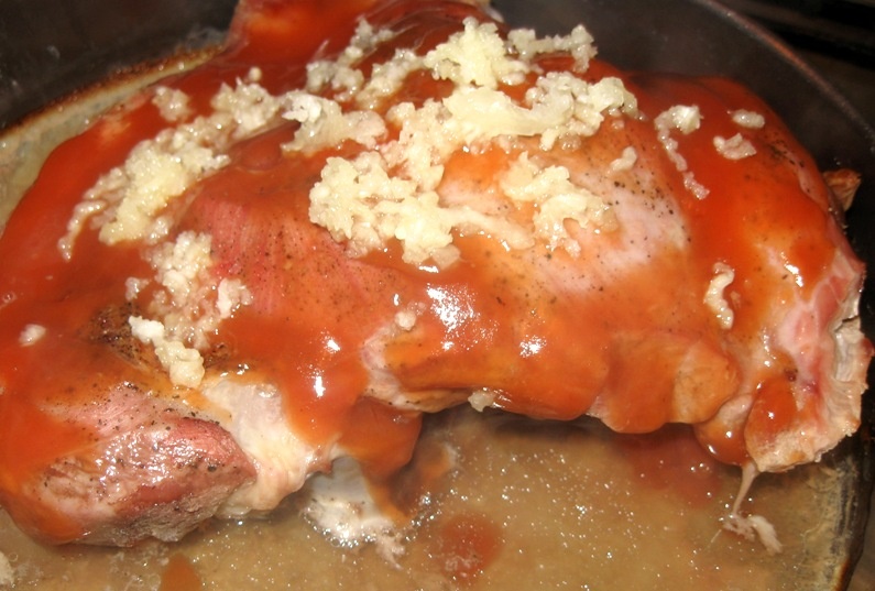 Pulpa de curcan glazurata picant