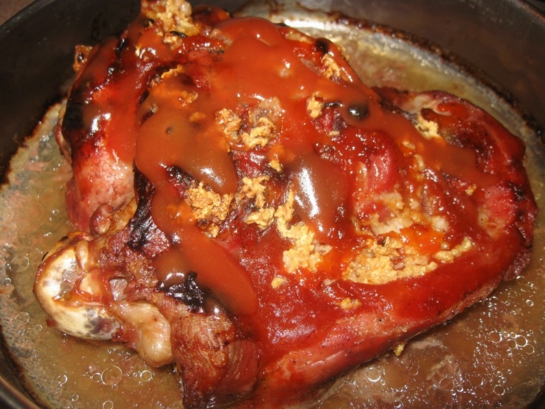 Pulpa de curcan glazurata picant